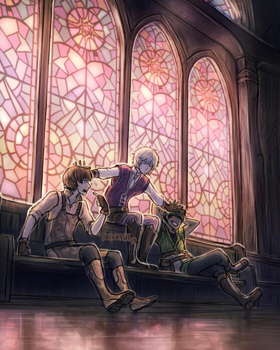 Tobin, Kliff, Gray (Fire Emblem: Shadows of Valentia) Tobin, Kliff, Gray (Fire Emblem: Shadows of Valentia)